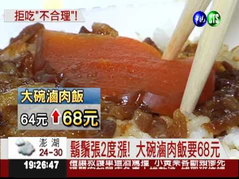 餐飲業漲不停! 1碗魯肉飯68元