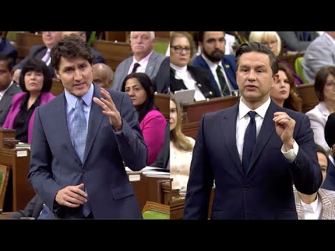 CAUGHT ON CAMERA Trudeau and Poilievre battle it out over high cost of food