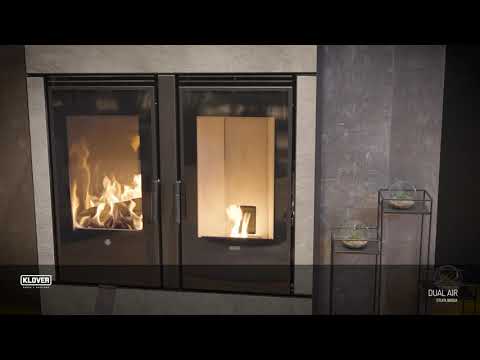 Klover DUAL AIR - Poêle hybride Bois/Pellet