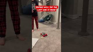 Haters will say the last trick shot is fake! 🤯🔥🏓 #shorts #trickshots #trickshot #dudeperfect