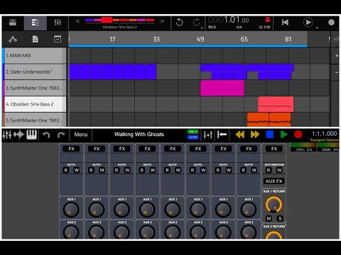 Auria Pro - Starting a New Track From Scratch & Finishing a Track in NanoStudio 2 & Exporting