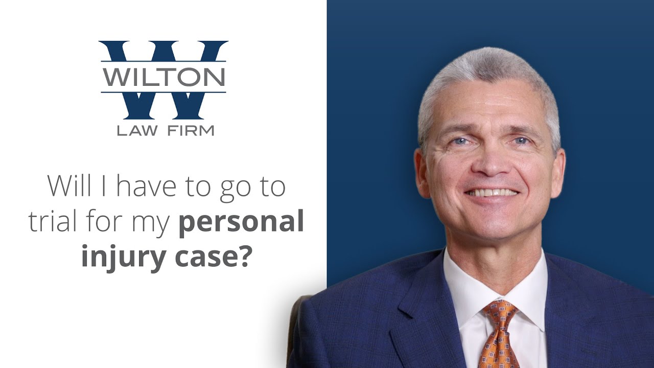 Will I have to go to trial for my personal injury case?