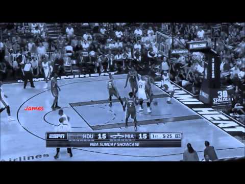 LeBron dunks on Howard. Rockets @ Heat 3/16/2014