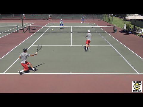 Dolezel/Hadrava (HPU) vs. Coney/Slezak (UH Hilo) HIGHLIGHTS - D2 College Tennis 2017