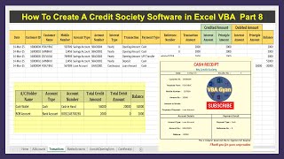 Download the video "How To Create A Credit Society Software in Excel VBA Part8"