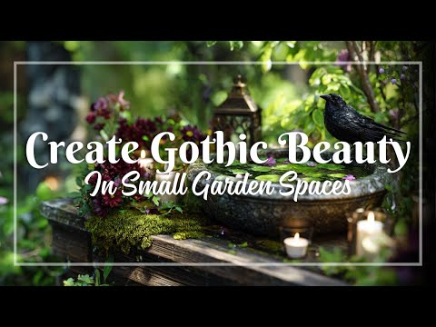 Gothic Garden in Cottage Style 🖤 | Rustic Design Ideas for a Moody, Magical Small Yard