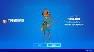 How to Unlock Fishstick Toona Fish Style in Fortnite Season 8 - Discover Fish in the Collection Book