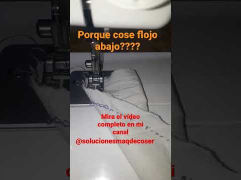 Why does my #sewingmachine sew loosely at the bottom? These #shorts show you a problem. #subscribe