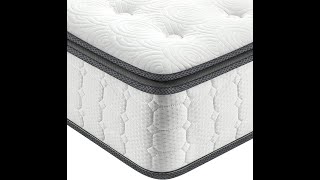 Best 10-Inch Hybrid Full Mattress in a Box! | Vesgantti Pillow Top Mattress for Pressure Relief