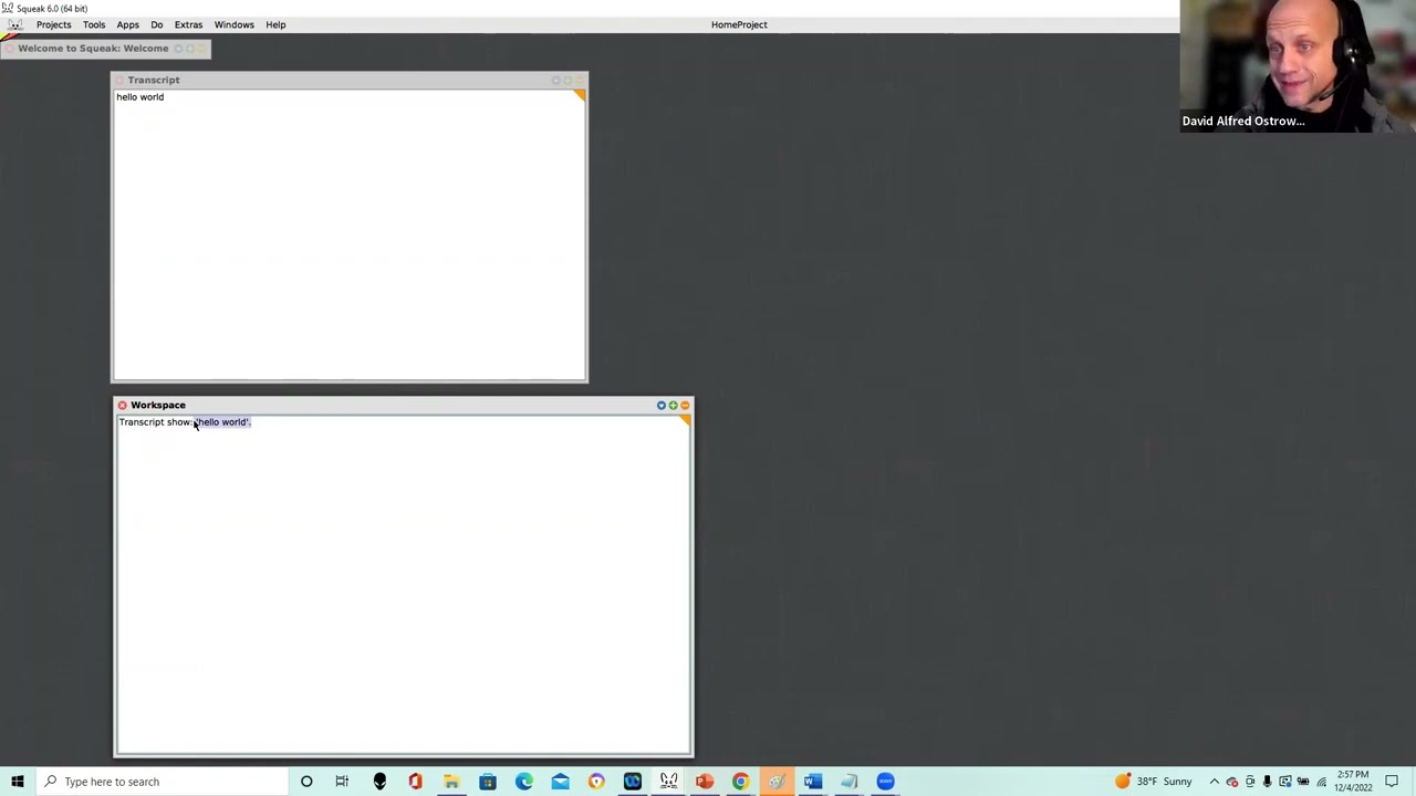 Squeak / SmallTalk demo