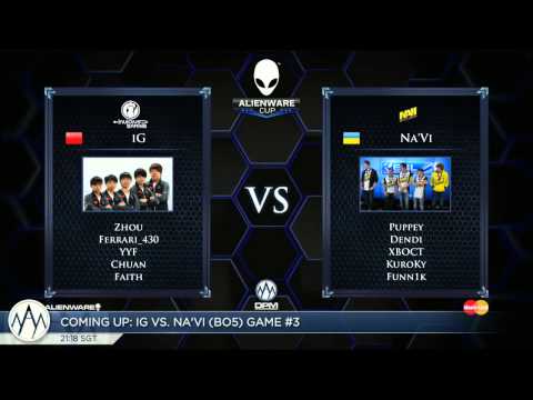LIVE Alienware Cup - LB Finals - Na'Vi vs iG (BO5) with LD, Luminous, Merlini, and Bruno