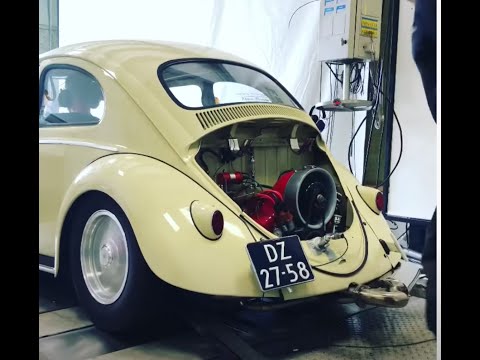MY 1958 VW BUG ON THE DYNO 2257CC TYPE 4 PORSCHE 914 165BHP /// 240NM @ HR ENGINEERING