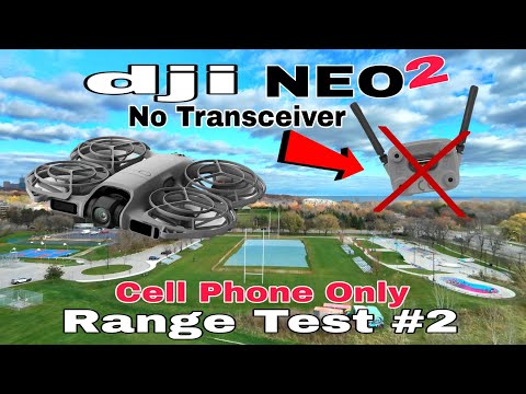 Dji NEO 2 - Range Test (Cell Phone Only) No Transceiver. How far will it go? 