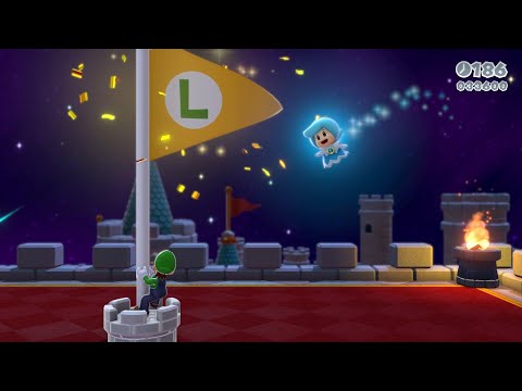 Super Mario 3D World 100% No Damage No Power Ups Walkthrough Part 41
