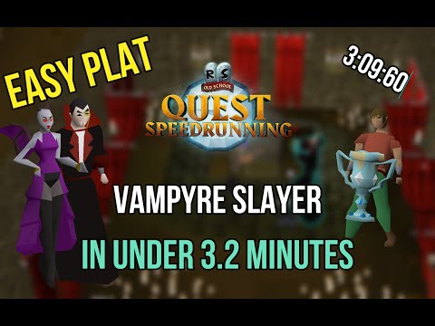 Easiest Pathing | Vampyre Slayer in under 3.2 minutes! - [Speedrunning Quest Guide OSRS]