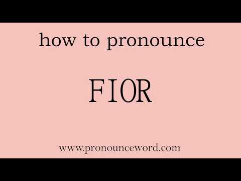 pronounce word:how to pronounce FIOR in english (correct!).