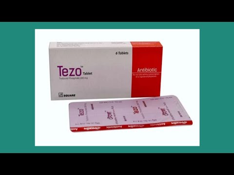 Tab.Tezo 200mg/First aid for severe bacterial skin and skin infections#subscrib.