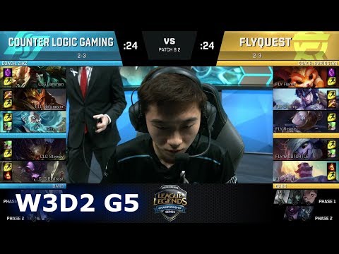 CLG vs FlyQuest | Week 3 Day 2 of S8 NA LCS Spring 2018 | CLG vs FLY W3D2 G5