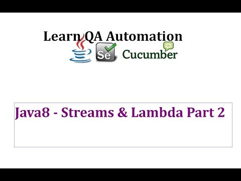 Java8 Understanding Lambda Streams Part 2