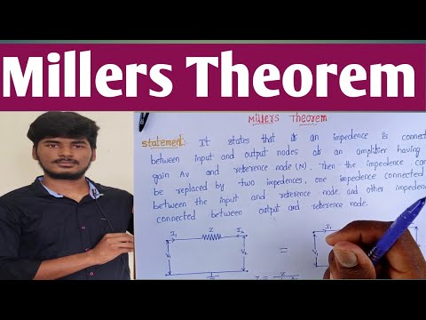 Miller's Theorem || Solved problem on Miller's Theorem || #networktheory