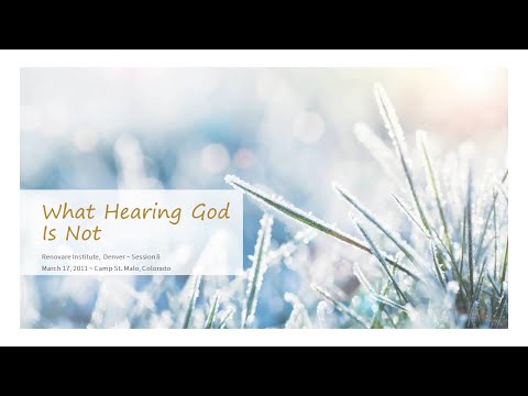 Dallas Willard - Hearing God #2: What Hearing God Is Not