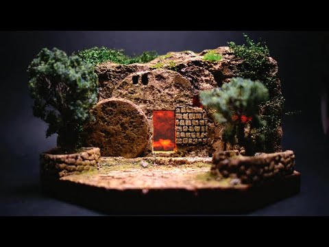 The Empty Tomb  Easter Sunday Diorama - Inspired by the Garden Tomb in Jerusalem