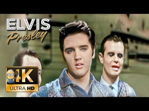 Elvis Presley AI 4K  Colorized Enhanced - Too Much 1956