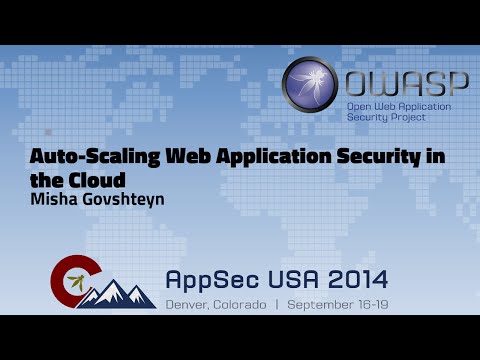 Image thumbnail for talk AutoScaling Web Application Security in the Cloud
