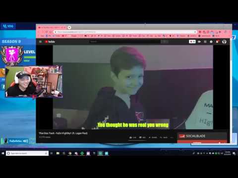 Streamers React to FaZe HighSky DISS TRACK On Tfue ft  Logan Paul Fortnite BEST Moments!