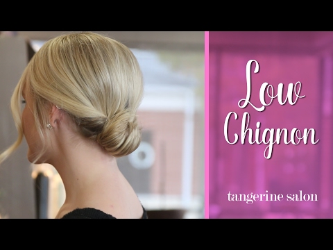 Hair Tutorial - Simple and Romantic Low Chignon