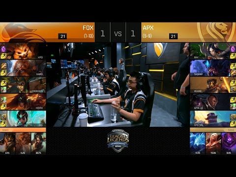 FOX vs APX Game 3 Highlights - ECHO FOX vs APEX NA LCS Week 8 Summer 2016