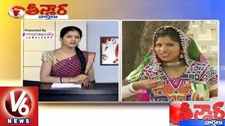 Savitri funny Conversation With 'Maatakaari Mangli' on 'Junk Food' | Teenmaar News | V6 News