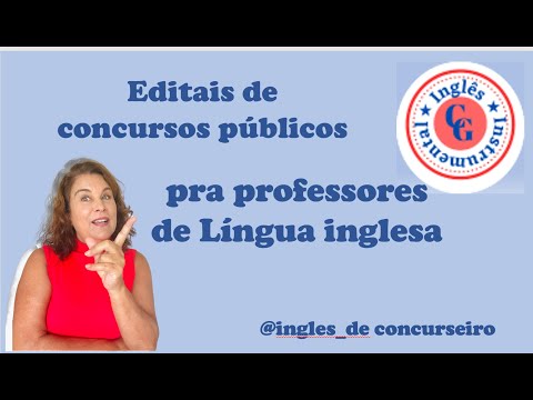 Concursos públicos para professor de língua inglesa