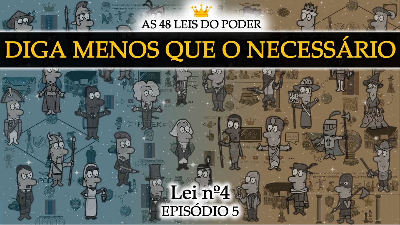 Diga Menos do que o Necessário - Lei nº4 | AS 48 LEIS DO PODER - Ep. 5
