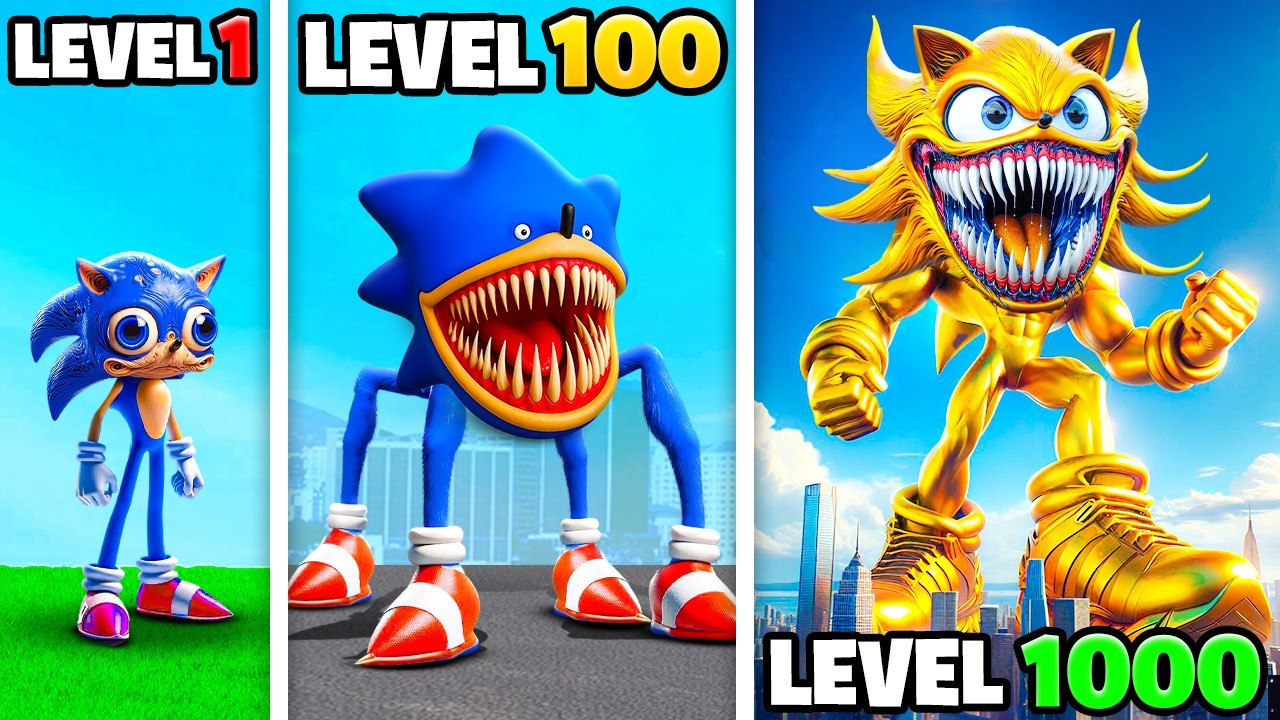 Level 1 to 1000 SHIN SONIC in GTA 5!
