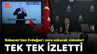Babacan'dan Erdoğan'ı zora sokacak videolar! Tek tek izletti