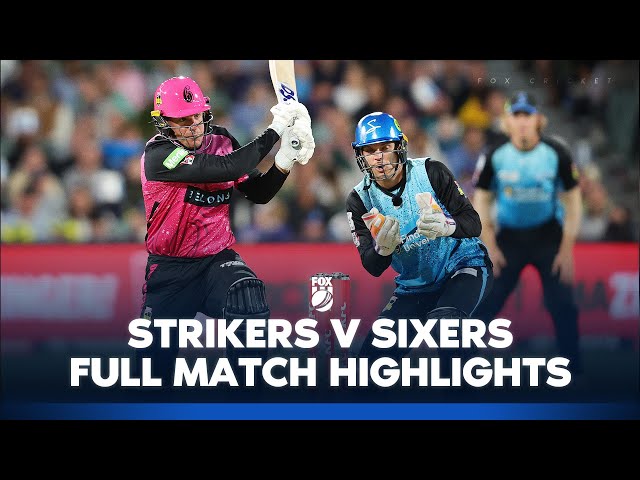Adelaide Strikers vs. Sydney Sixers | Full Match Highlights | 15/01/25 | BBL | Fox Cricket Adelaide Strikers vs. Sydney Sixers | Full Match Highlights | 15/01/25 | BBL | Fox Cricket