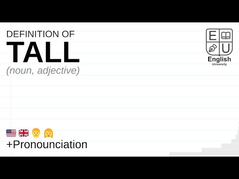 TALL meaning, definition & pronunciation | What is TALL? | How to say TALL