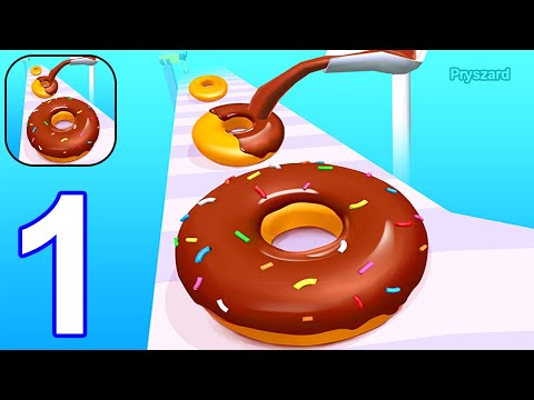 Donut Maker Games - Gameplay Walkthrough Part 1 Level 1-5 (iOS, Android) - YouTube