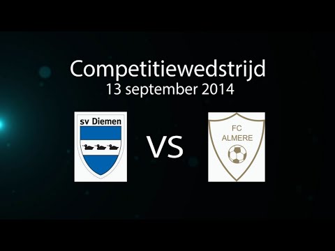 Diemen F1 - FC Almere F1 (september 2014)