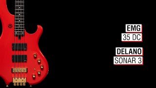 Video thumbnail for EMG 35 DC + Delano Sonar 3 - Maruszczyk Frog 4a Headless by Public Peace