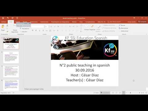 2016 09 30 PM Public Teaching in Spanish - Enseñanzas públicas en Español