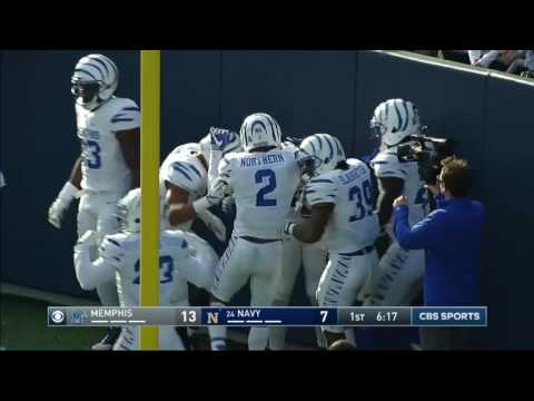Memphis Football: Memphis vs Navy Highlights