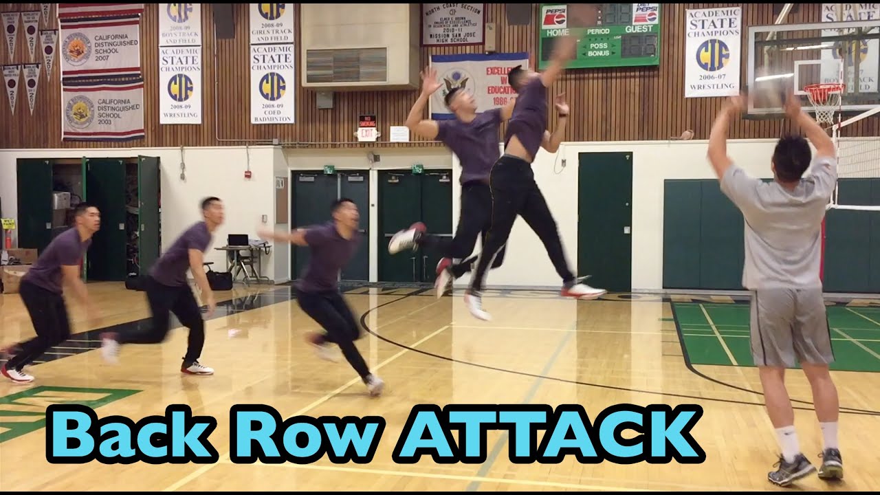 Spiking from the BACK ROW (10 foot line / 3 meter line) - How to SPIKE a Volleyball Tutorial