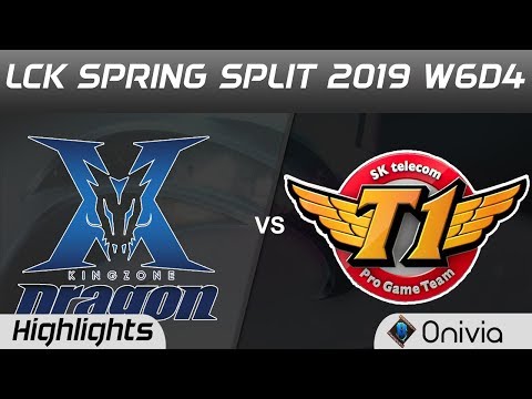 KZ vs SKT Highlights Game 1 LCK Spring 2019 W6D4 Kingzone DragonX vs SK Telecom T1 by Onivia