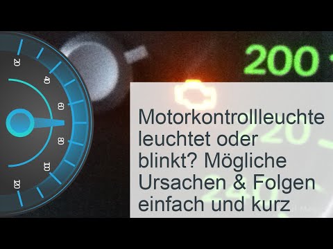 Motorkontrollleuchte leuchtet oder blinkt gelb? Ursachen » Folgen