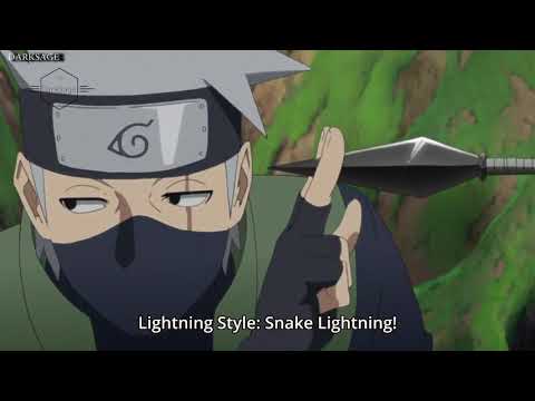 Mitsuki Faints after Fighting Kakashi - Snake Lightning vs Purple Lightning