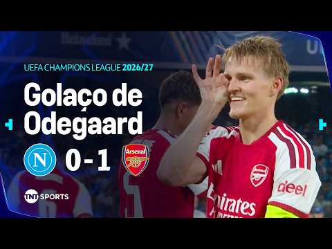 ODEGAARD “SALVA” O ARSENAL COM GOLAÇO DEPOIS DE INÚMERAS CHANCES PERDIDAS | NAPOLI 0X1 ARSENAL