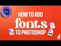 Add FONTS To Photoshop In SECONDS