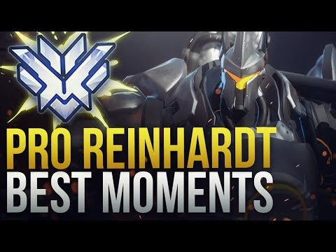BEST PRO REINHARDT MOMENTS - Overwatch Montage
